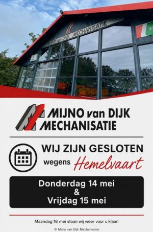 Hemelvaart gesloten